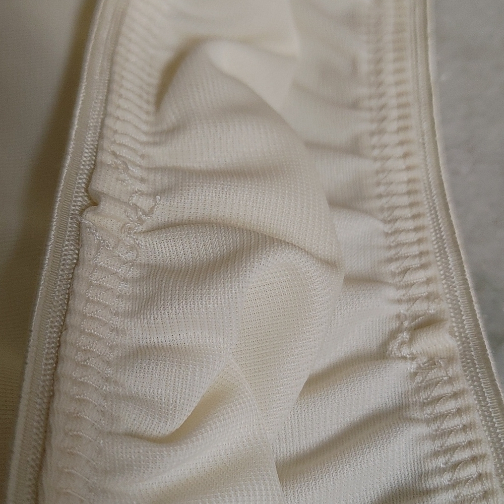 Vintage Long Straight Half Slip with Slit - Picture 7 of 7